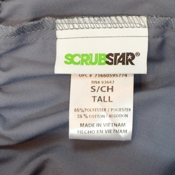 NWT ScrubStar 77942T Condor Grey Scrub Pants Small - Picture 7 of 8